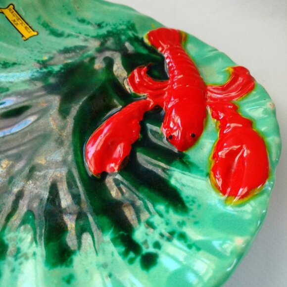 Vintage Lobster Dish Decorative Souvenir Plate from Magnetic Hill New Brunswick - Picture 4 of 11